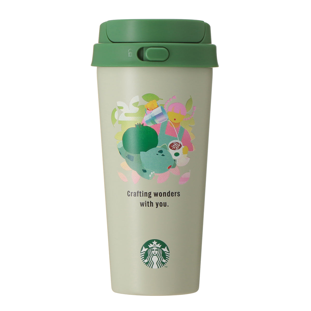 Pokémon + STARBUCKS Stainless TOGO Bottle Bulbasaur 473ml