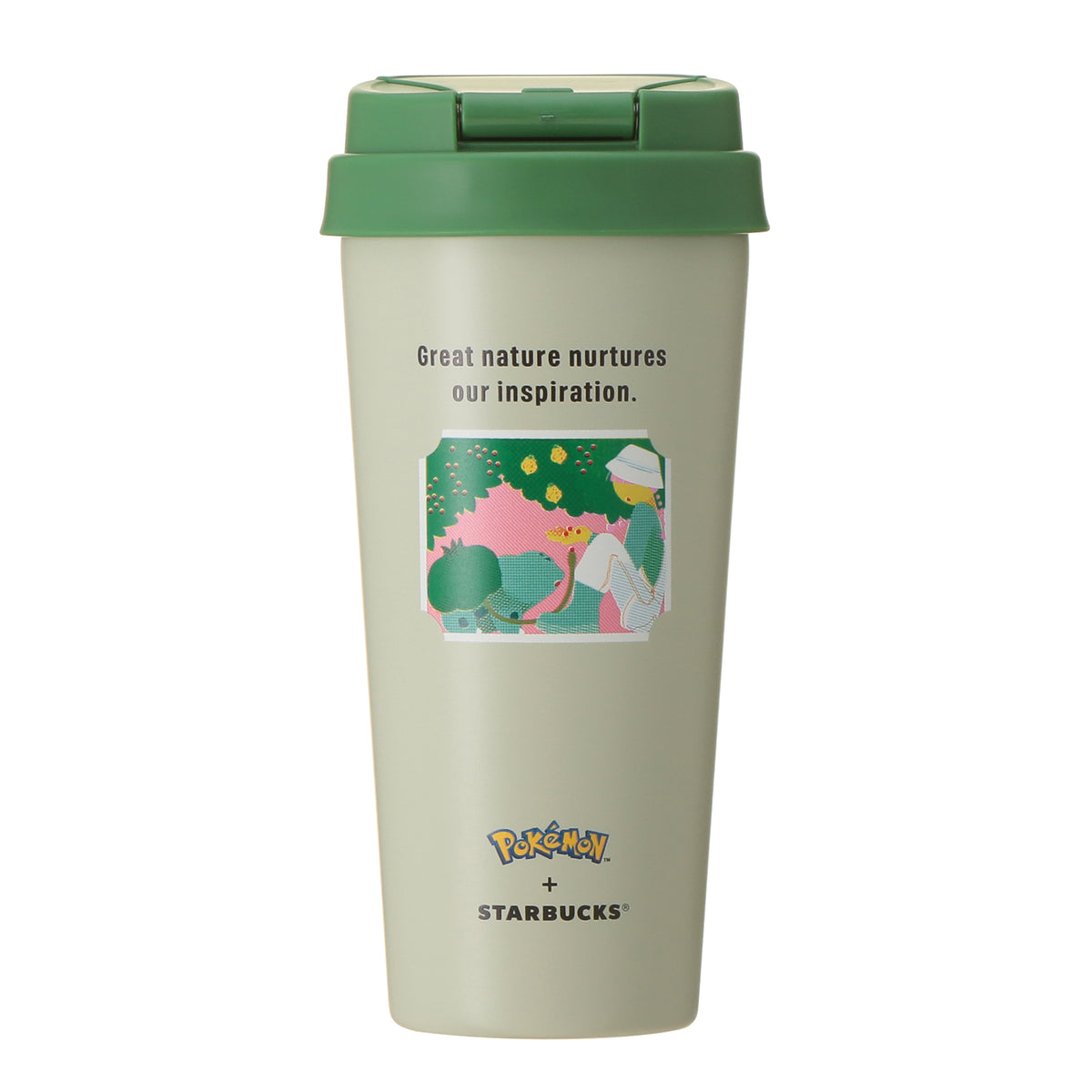 Pokémon + STARBUCKS Stainless TOGO Bottle Bulbasaur 473ml - Image 2