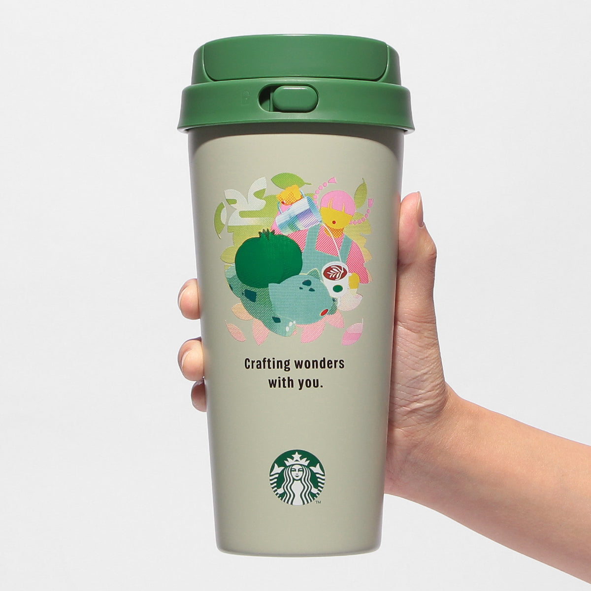 Pokémon + STARBUCKS Stainless TOGO Bottle Bulbasaur 473ml - Image 6