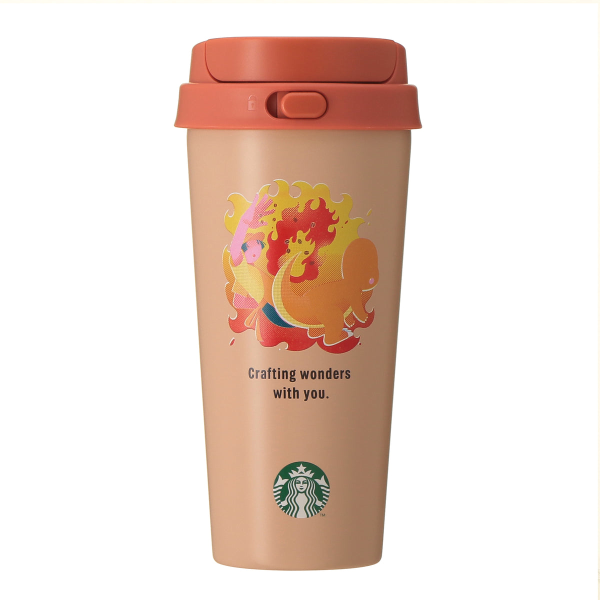 Pokémon + STARBUCKS Stainless TOGO Bottle Charmander 473ml