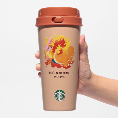 Pokémon + STARBUCKS Stainless TOGO Bottle Charmander 473ml - Image 6