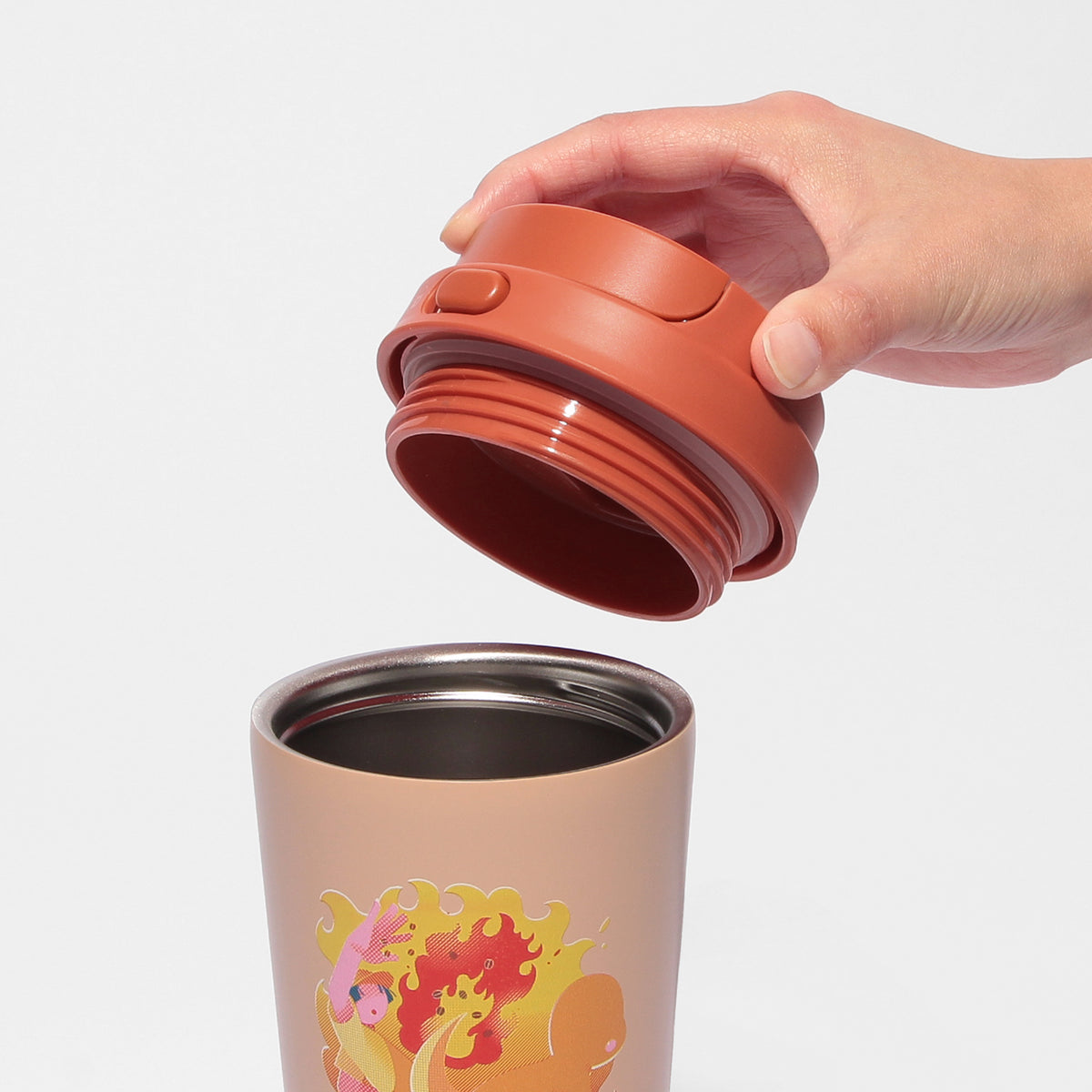 Pokémon + STARBUCKS Stainless TOGO Bottle Charmander 473ml - Image 8