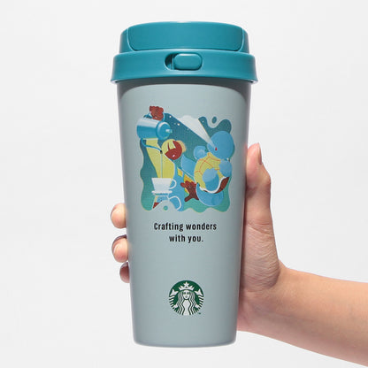 Pokémon + STARBUCKS Stainless TOGO Bottle Squirtle 473ml - Image 6