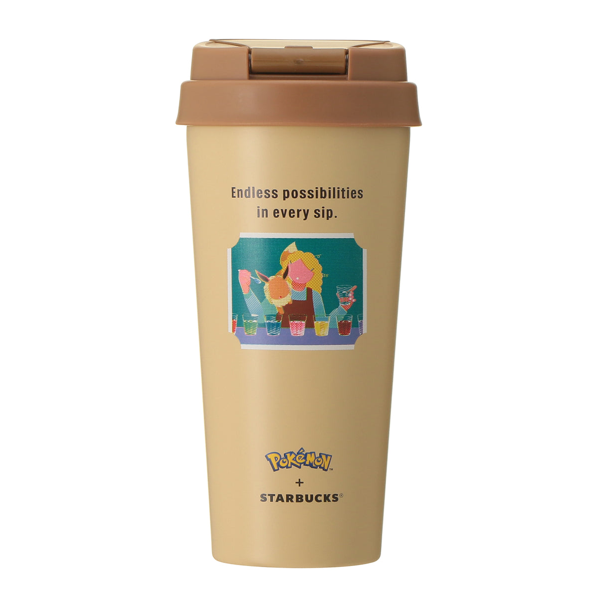 Pokémon + STARBUCKS Stainless TOGO Bottle Eevee 473ml - Image 2