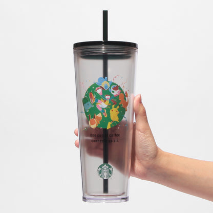 Pokémon + Starbucks Cold Cup Tumbler Coffee Connection 710ml