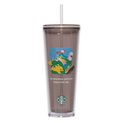 Pokémon + Starbucks Cold Cup Tumbler Coffee Adventure 710ml