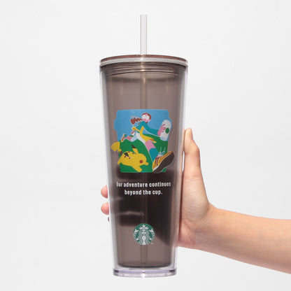 Pokémon + Starbucks Cold Cup Tumbler Coffee Adventure 710ml