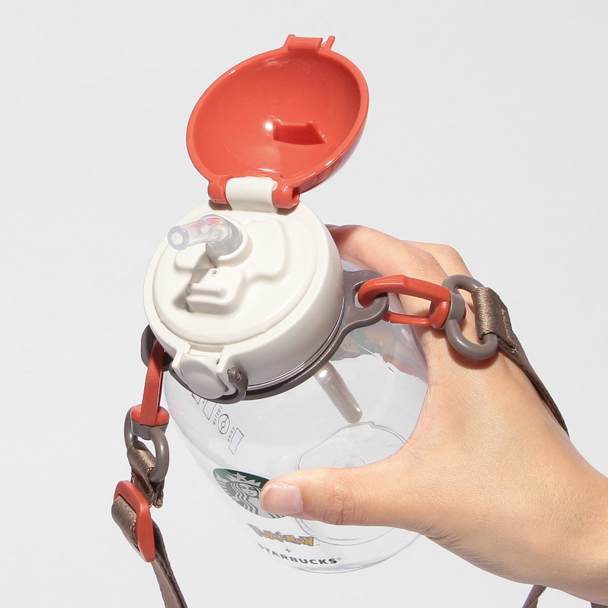 Pokémon + Starbucks Straw Tumbler with Strap Coffee Adventure 458ml