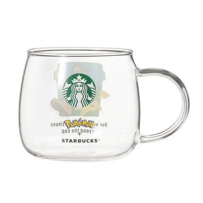 Pokémon + STARBUCKS Heat-Resistant Glass Mug with Stainless Steel Strainer Coffee Adventure