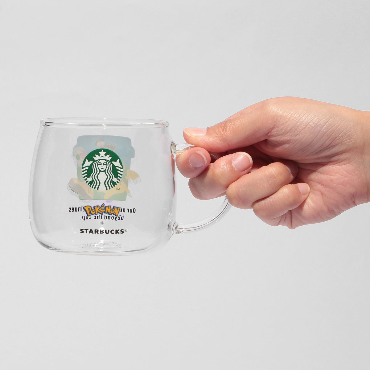 Pokémon + STARBUCKS Heat-Resistant Glass Mug with Stainless Steel Strainer Coffee Adventure