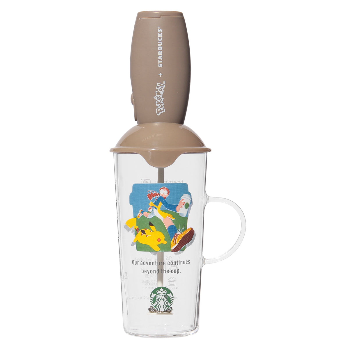 Pokémon + STARBUCKS Milk Frother & Cup Coffee Adventure