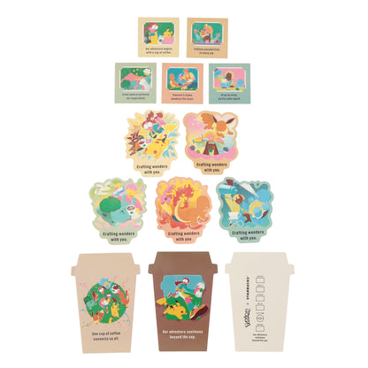 Pokémon + STARBUCKS Art Sticker Set