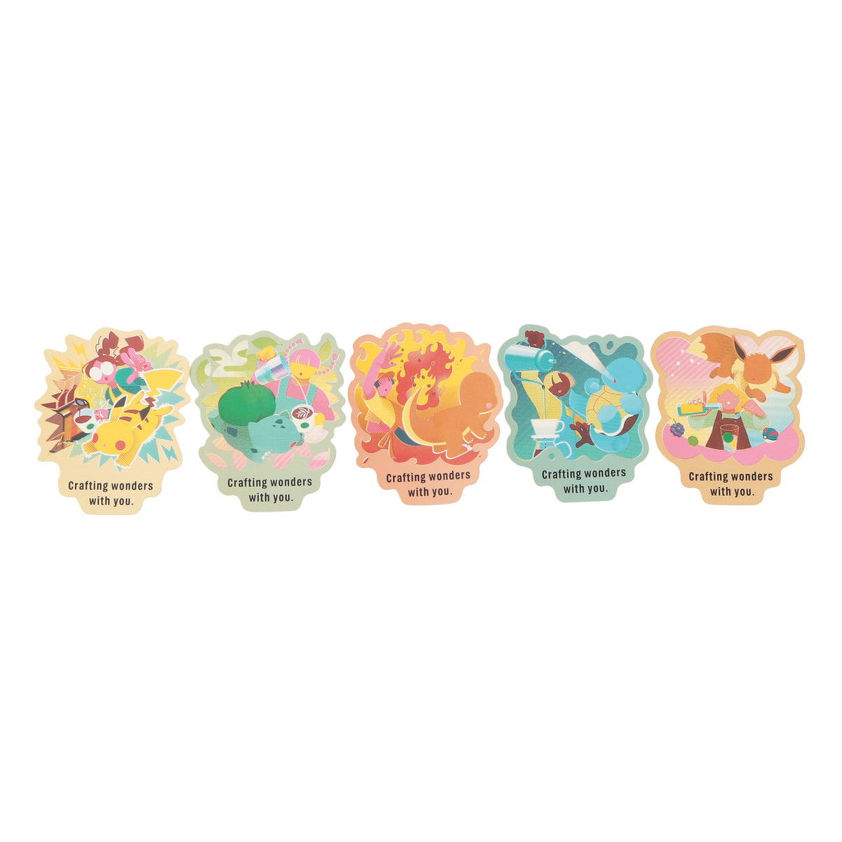 Pokémon + STARBUCKS Art Sticker Set