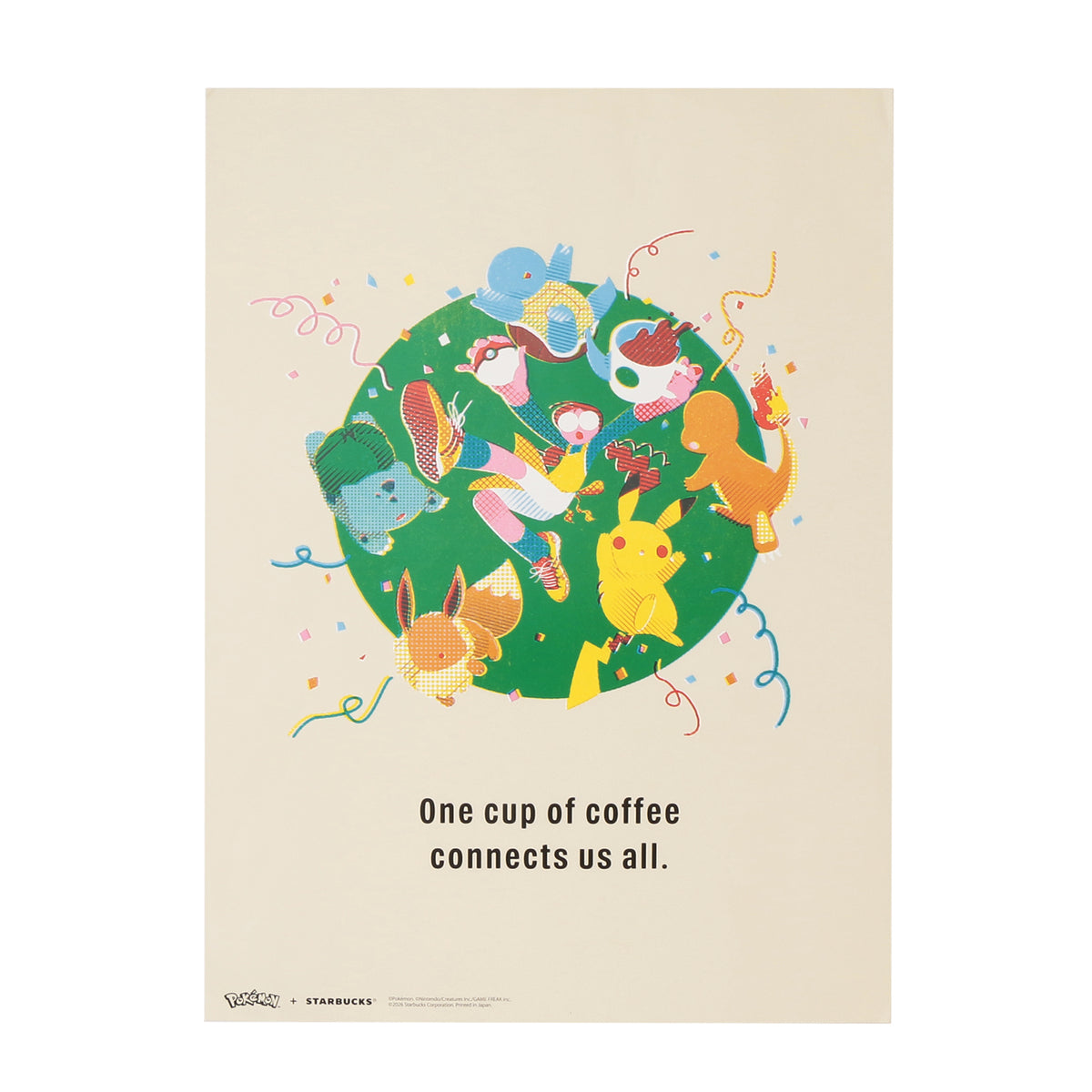 Pokémon + STARBUCKS Art Poster Coffee Connection