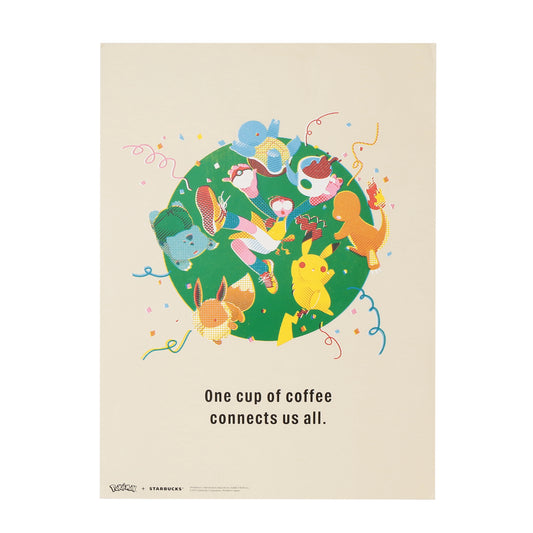 Pokémon + STARBUCKS Art Poster Coffee Connection