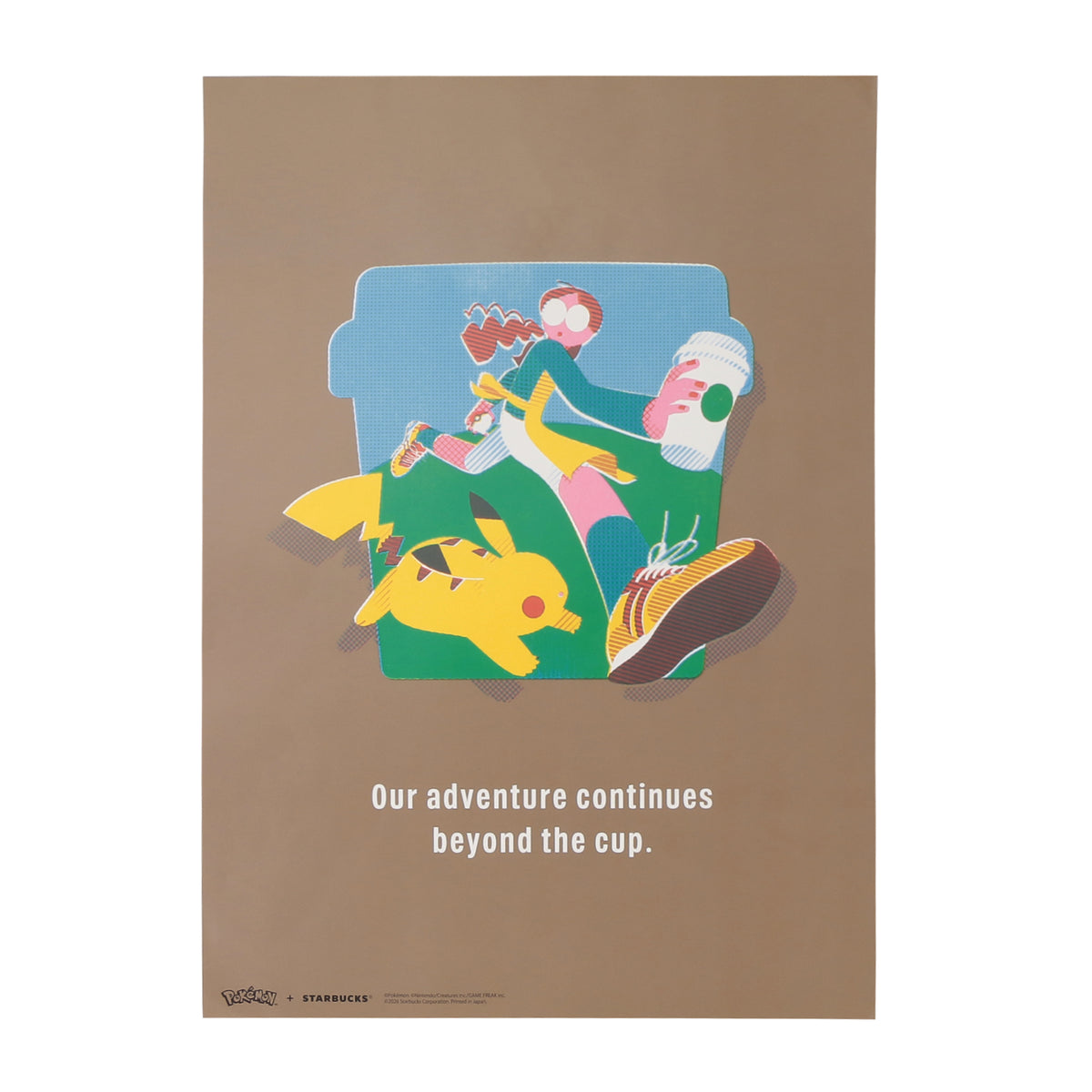 Pokémon + STARBUCKS Art Poster Coffee Adventure