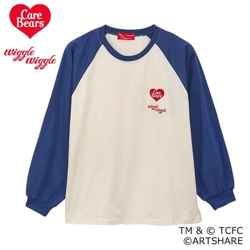 日本限定｜wiggle wiggle x Care Bears Long Sleeve T-Shirt Ivory x Navy