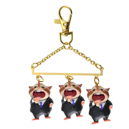 Lemming Businessmen Keychain