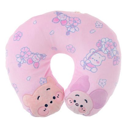 [預購優惠至1/13]日本限定｜Winnie the Pooh & Piglet 2-Way Neck Pillow (DISNEY SAKURA COLLECTION 2026)