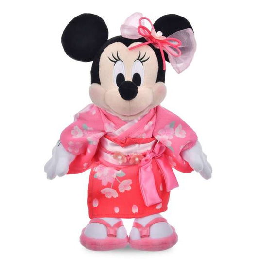 [預購優惠至1/13]日本限定｜Minnie Mouse Kimono Plush (Sakura)
