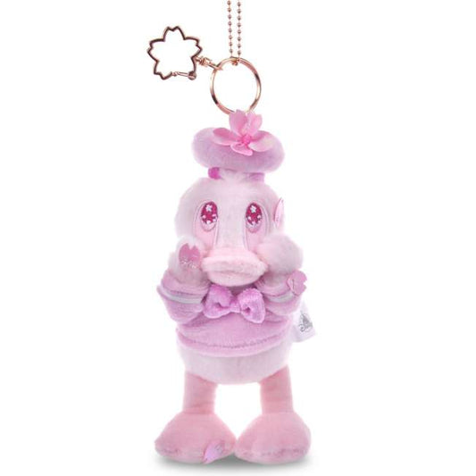 [預購優惠至1/13]日本限定｜Donald Plush Keychain - Sakura Highlight (Disney Sakura Collection 2026)