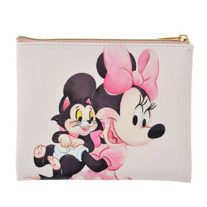 [預購優惠至1/13]日本限定｜Minnie & Figaro Flat Pouch S