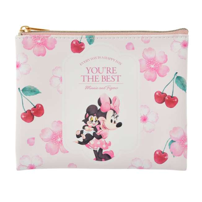 [預購優惠至1/13]日本限定｜Minnie & Figaro Flat Pouch S