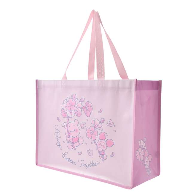 [預購優惠至1/13]日本限定｜Pooh & Piglet Shopping Bag (Eco Bag) - Disney Sakura Collection 2026