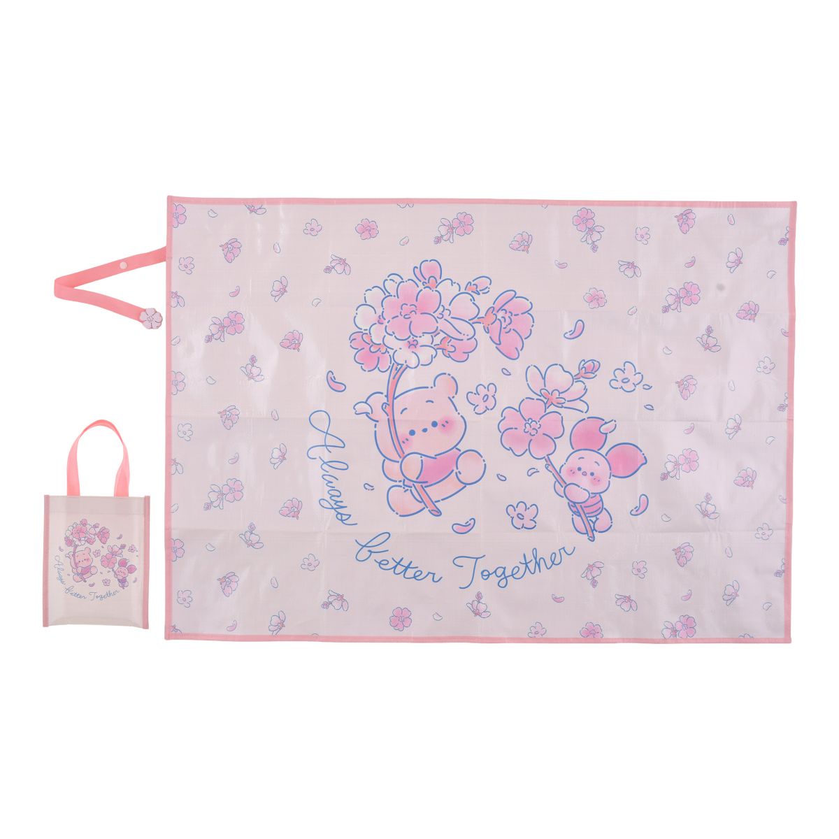 [預購優惠至1/13]日本限定｜Winnie the Pooh & Piglet Picnic Mat with Bag (DISNEY SAKURA COLLECTION 2026)