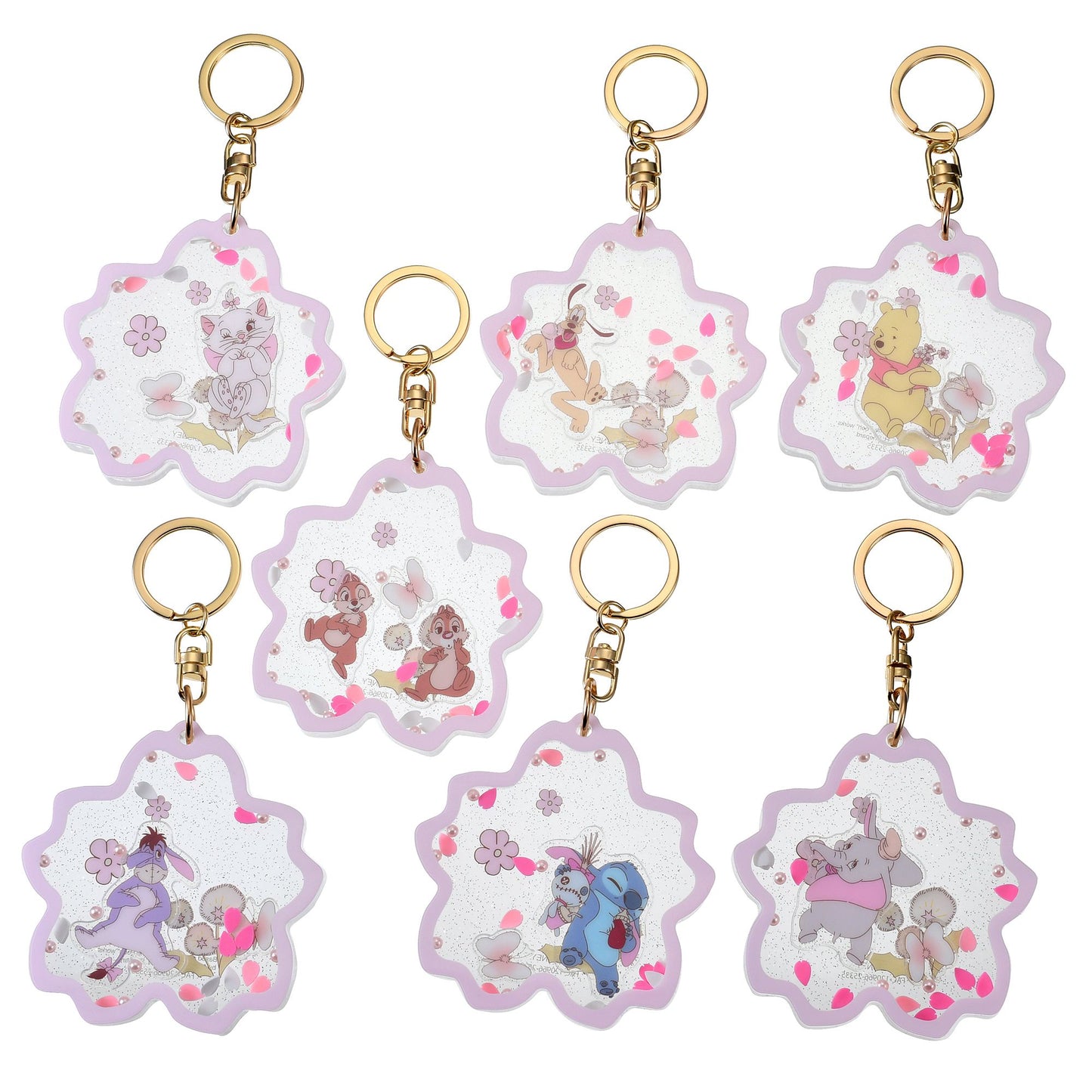[預購優惠至1/13]日本限定｜Disney Characters Secret Sakura Shaka-Shaka Keychain