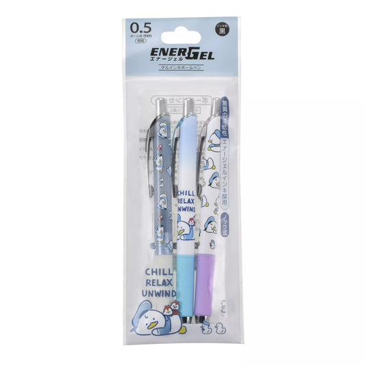 Japan｜Disney Donald Duck Chip n Dale EnerGel Ballpoint Pen Set