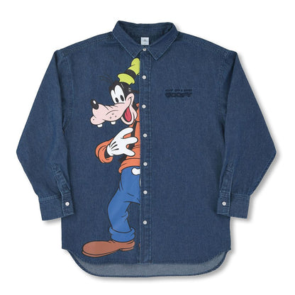 Goofy Denim Blue Long Sleeve Shirt GOOFY FASHION 2026