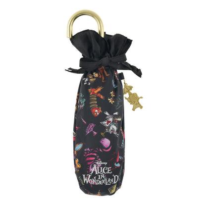 Alice in Wonderland UV Folding Umbrella with Pouch and Charm