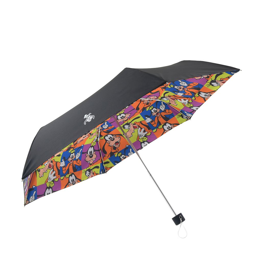 Goofy Color Block Folding Umbrella with Pouch SHINY DAY