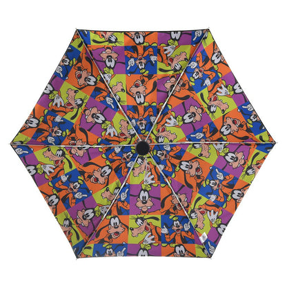Goofy Color Block Folding Umbrella with Pouch SHINY DAY
