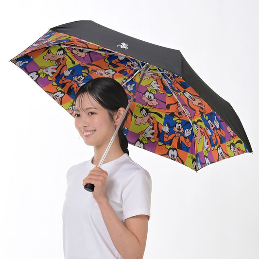 Goofy Color Block Folding Umbrella with Pouch SHINY DAY