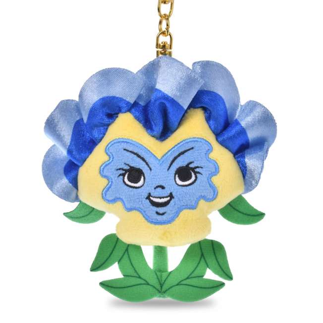 Alice in Wonderland 75th Anniversary Talking Flowers Plush Keychain