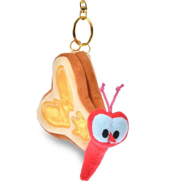 Alice in Wonderland 75th Anniversary Bread-and-Butterfly Plush Keychain