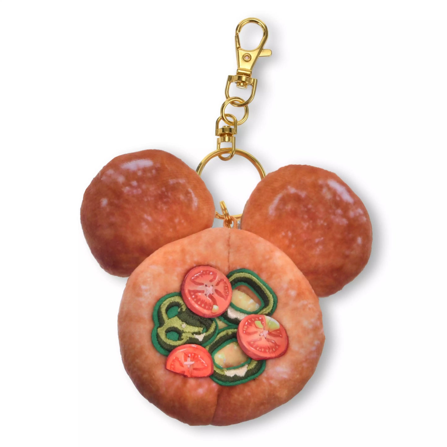 Japan｜Mickey Pizza Bread Plush Keychain MICKEY'S BAKERY