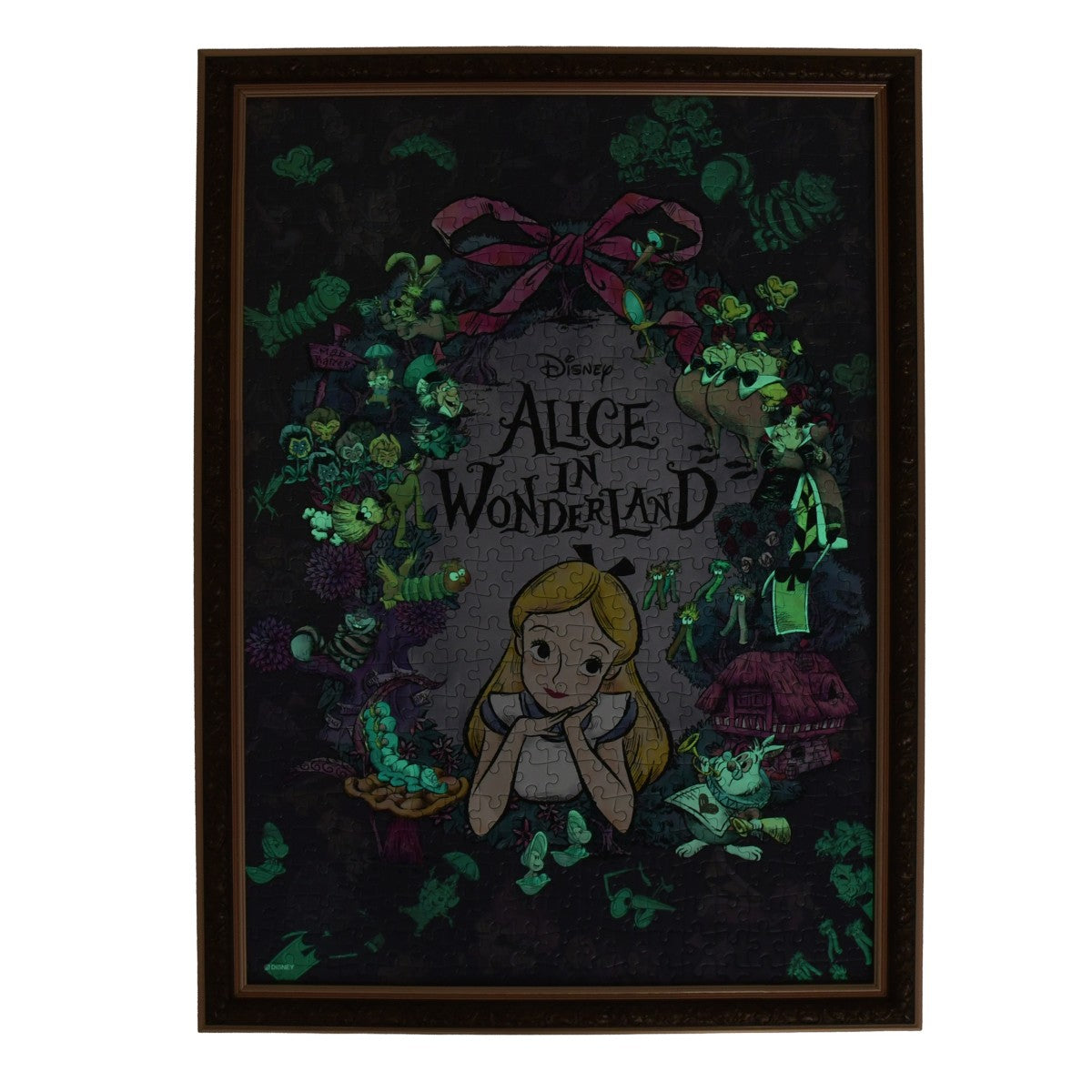 Alice in Wonderland Glow-in-the-Dark 500-Piece Jigsaw Puzzle