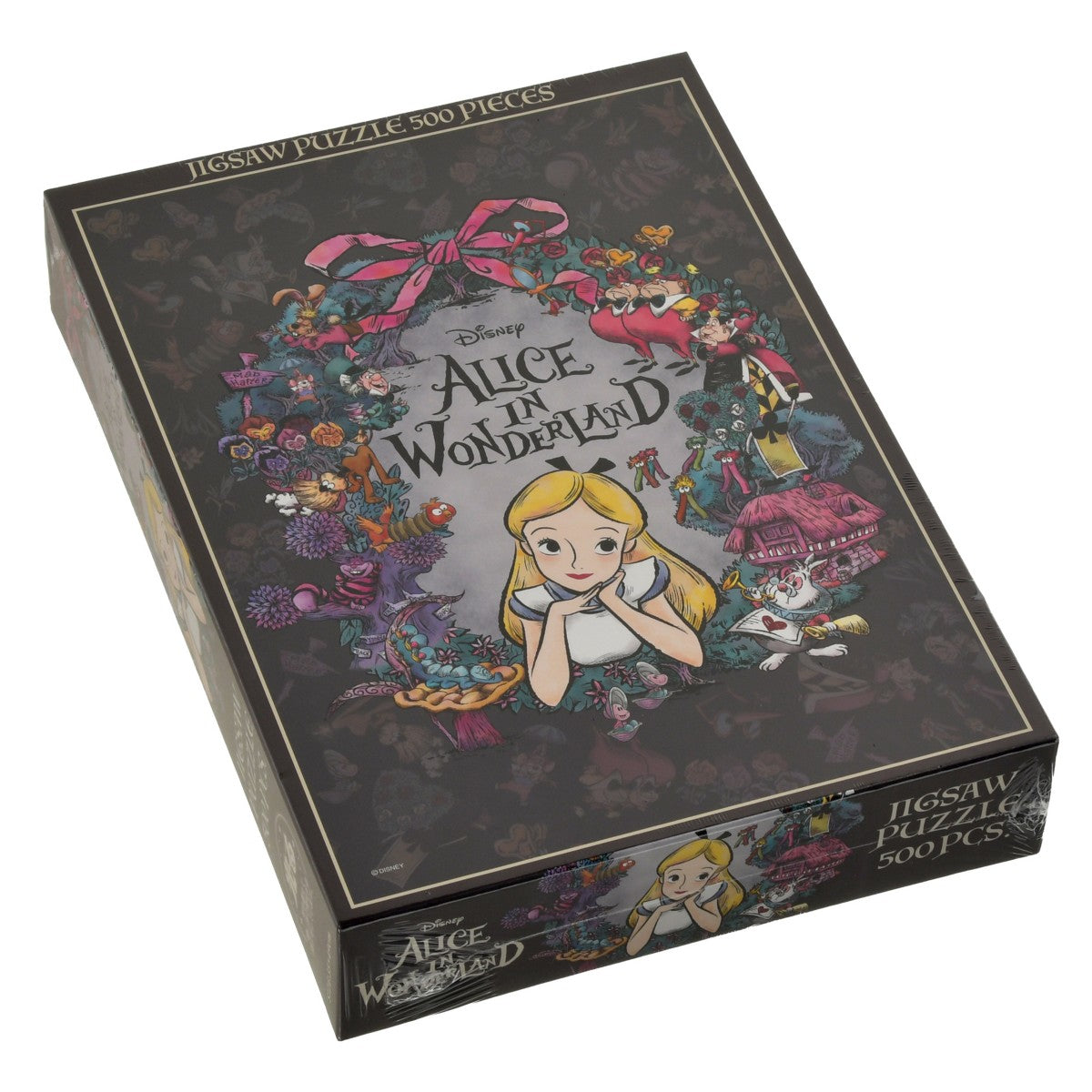 Alice in Wonderland Glow-in-the-Dark 500-Piece Jigsaw Puzzle