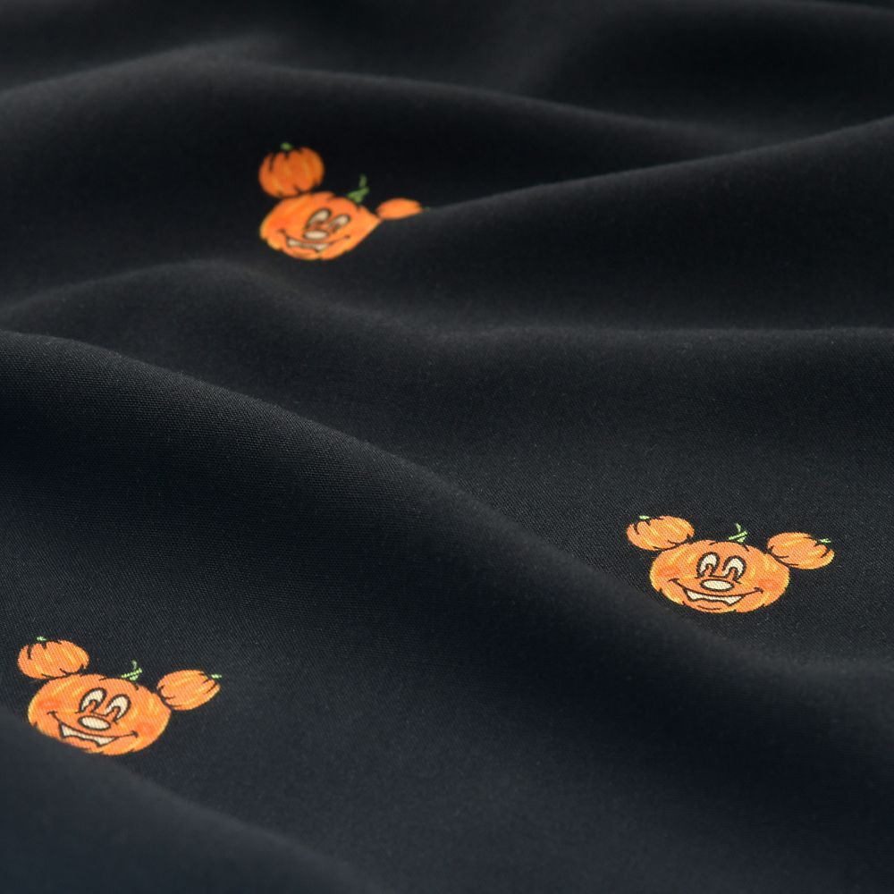 Mickey Mouse Short-Sleeve Shirt Black Disney Halloween 2026 print detail