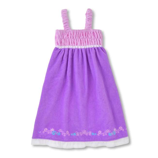 Rapunzel Kids Bath Dress Purple 110