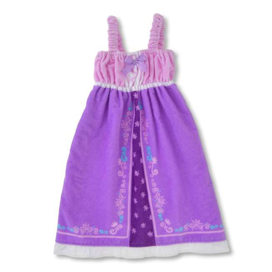 Rapunzel Kids Bath Dress Purple 110