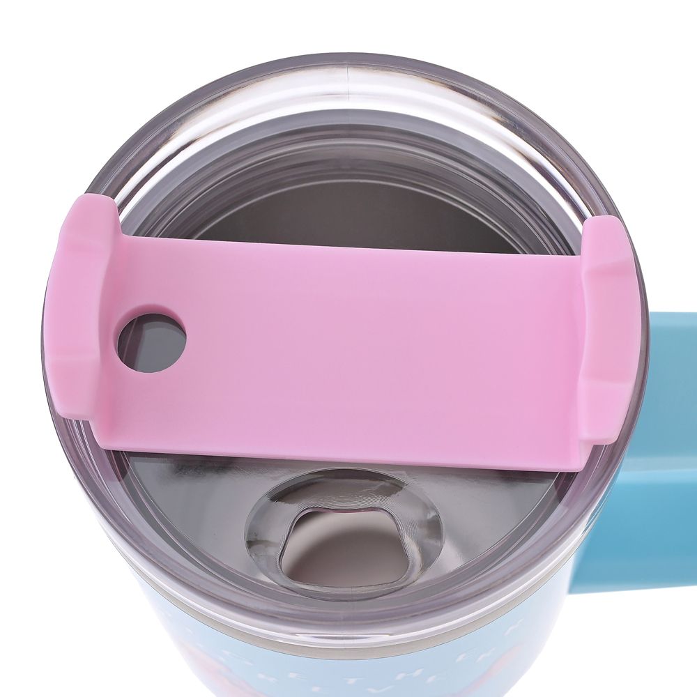 Disney Stitch & Angel Stainless Steel Tumbler with Straw