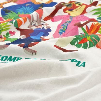 Zootopia 2 Short-Sleeve T-Shirt White TROPICAL ZOOTOPIA
