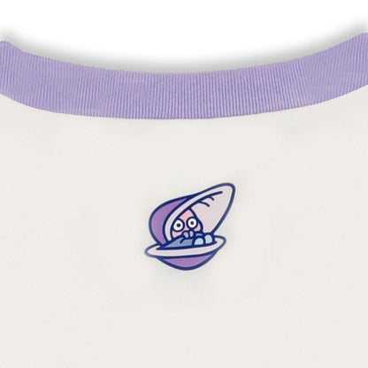 Young Oyster White Ringer Short Sleeve T-Shirt
