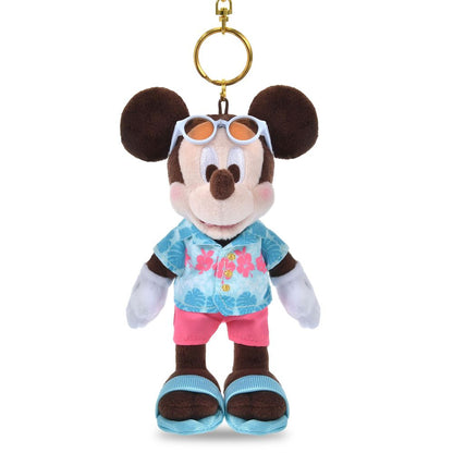 Mickey Mouse Summer Style 2026 Plush Keychain front view