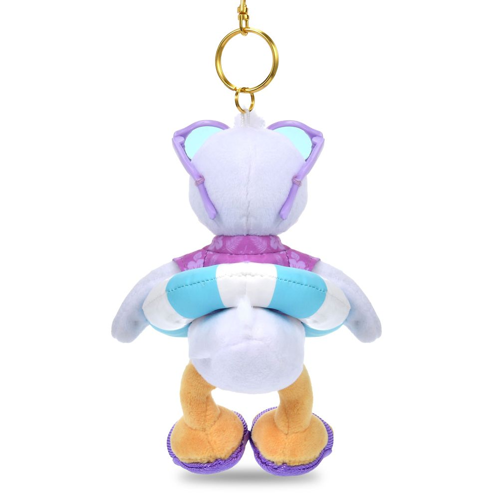 Donald Duck Summer Style 2026 Plush Keychain back view