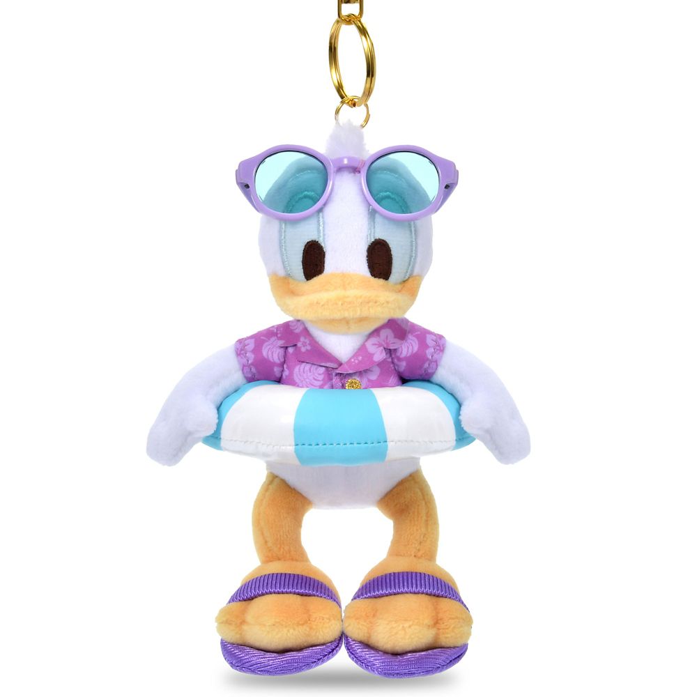 Donald Duck Summer Style 2026 Plush Keychain front view